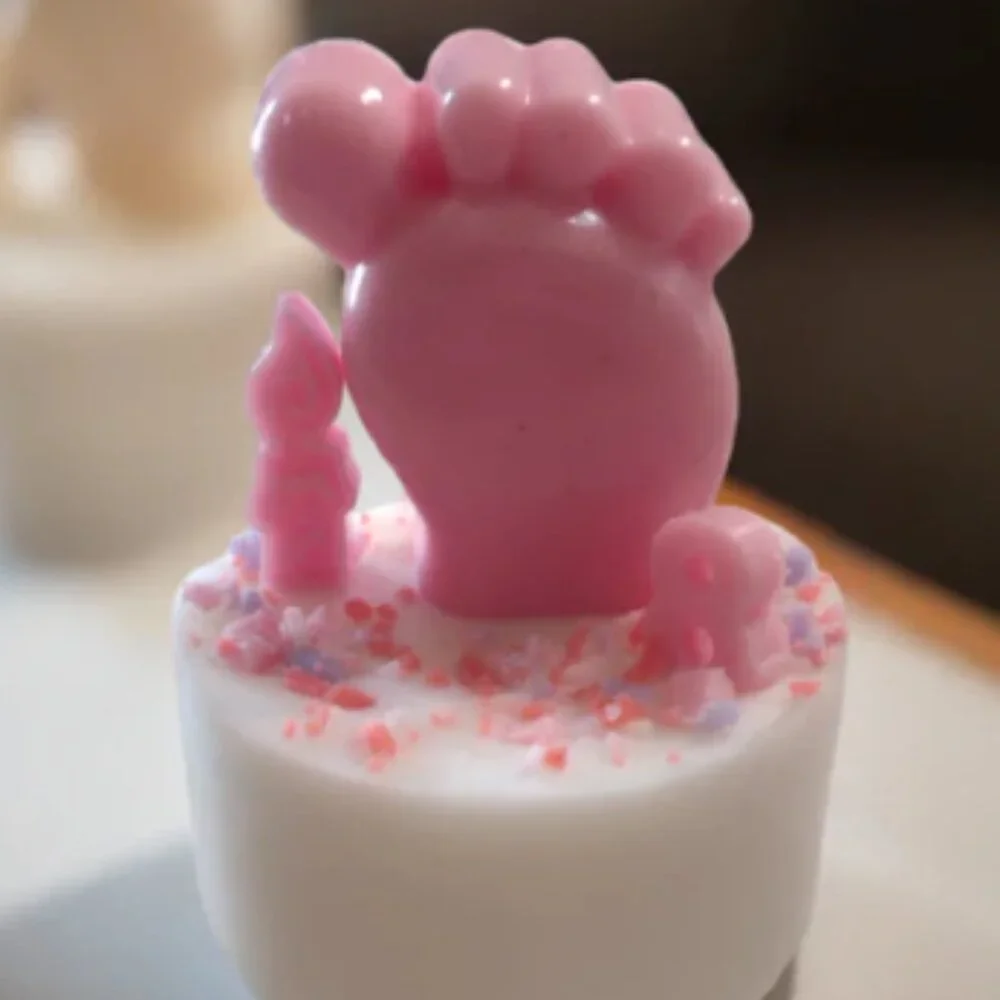 Tiny Toes Birthday Candle